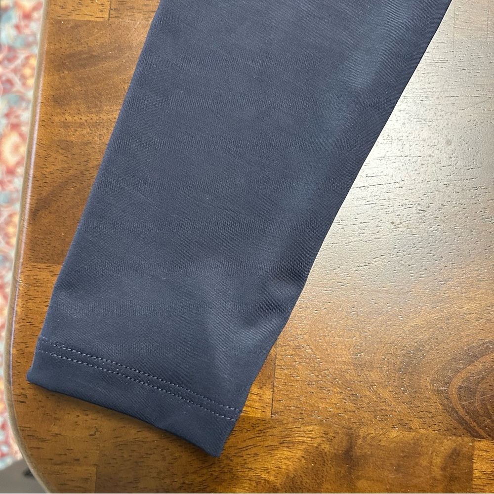 Veronica Beard Roque Top Ruched Tie Back Top in Navy Size 4 - Picture 9 of 16